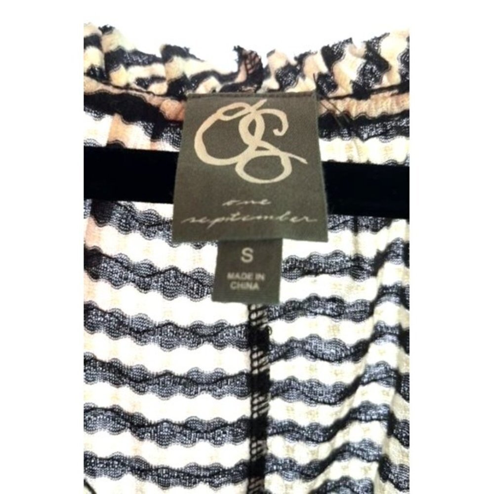 Anthropologie Striped Peplum Blouse - Picture 9 of 14